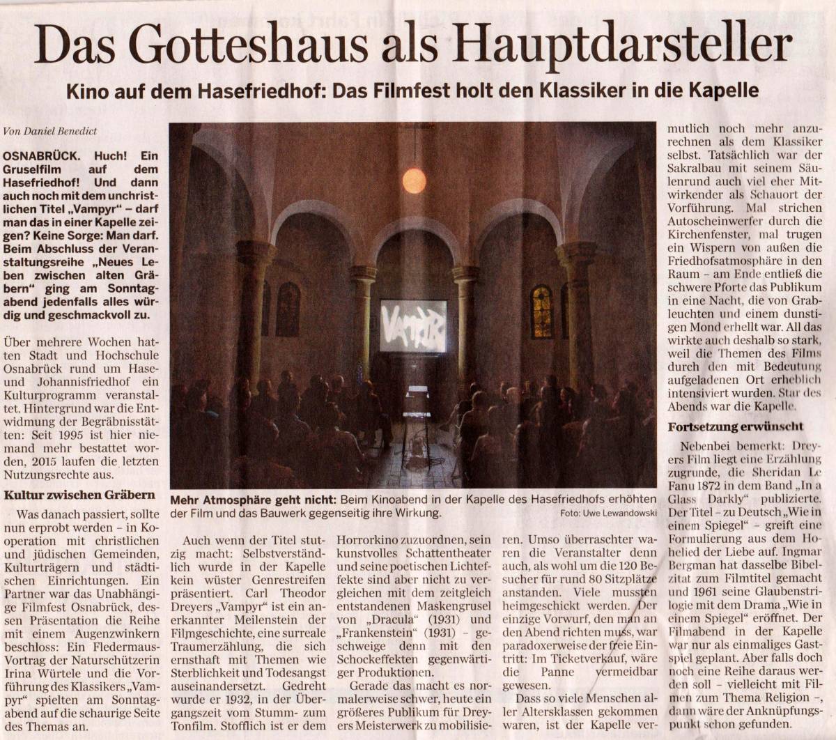 07.08.2012 Neue Osnabrücker Zeitung
