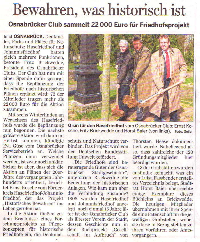 14.04.2011 Neue Osnabrücker Zeitung