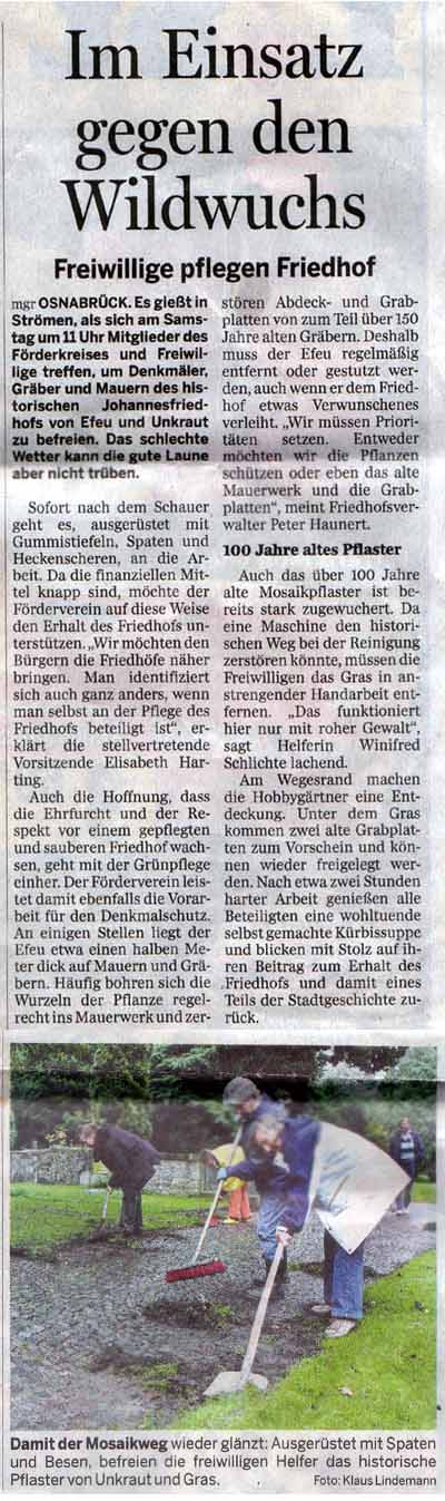 30.10.2006 Neue Osnabrücker Zeitung